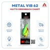 Mồi cá sắt Metal VIB62 Matte Greenback Chart