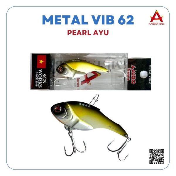 Mồi cá sắt Metal VIB 62 Pearl Ayu (2)