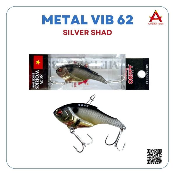 Mồi câu Metal VIB 62 Metallic Silver Shad (2)
