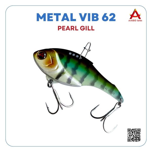 Mồi lure Metal VIB 62 Pearl Gill