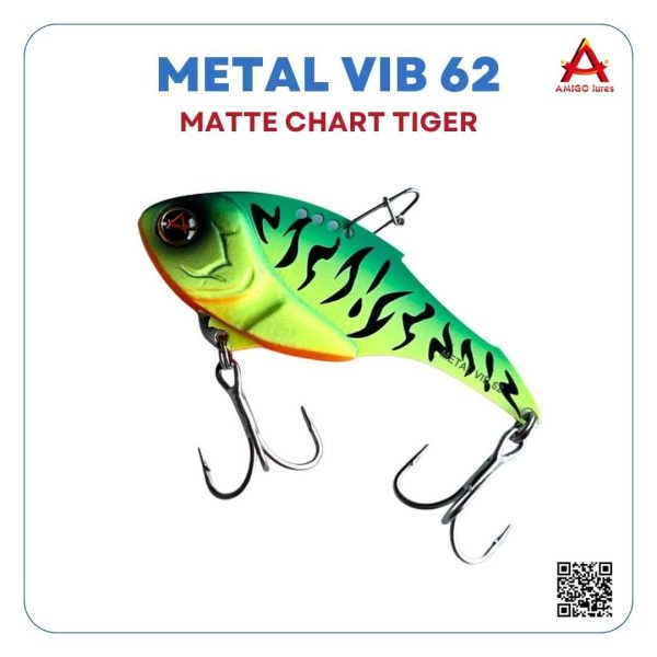 Mồi lure Metal VIB 62 Matte Chart Tiger (1)
