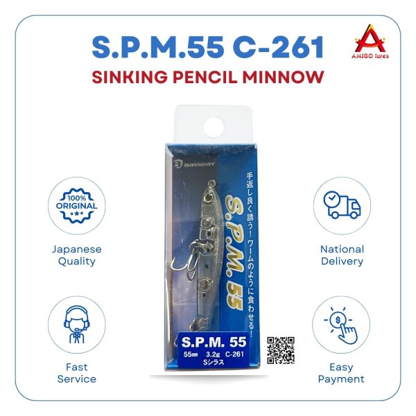 MỒI GIẢ CÂU CHÌM Sinking Pencil Bassday S.P.M.55 C-261